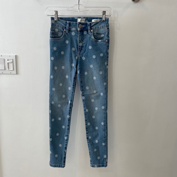 Skinny Polka Dot High Waist Cotton On Jeans Size 2 - Picture 2 of 7